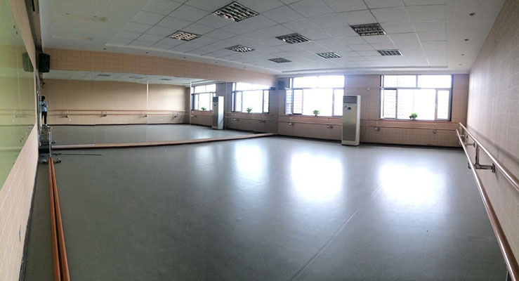 呼和浩特張磊舞蹈培訓班舞蹈地膠鋪設案例