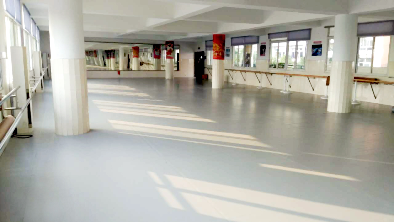 瀘州梓潼路學(xué)校舞蹈教室地膠成功案例