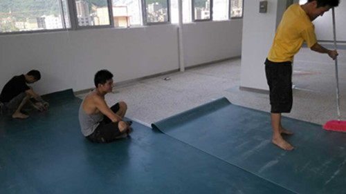 舞蹈地膠鋪設現場 舞蹈地膠鋪設現場