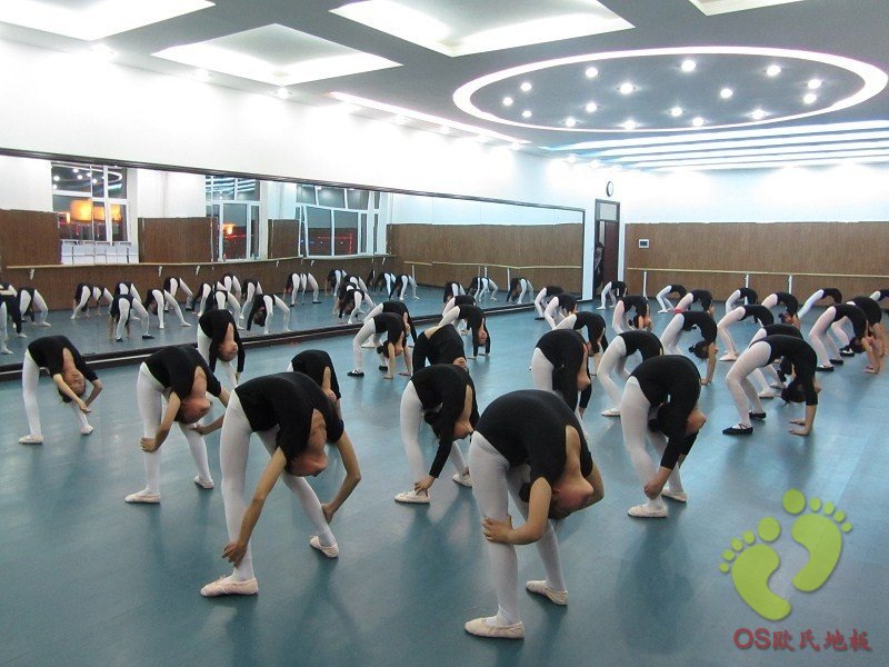 佳木斯富錦市藝萱舞蹈培訓學校舞蹈教室地膠